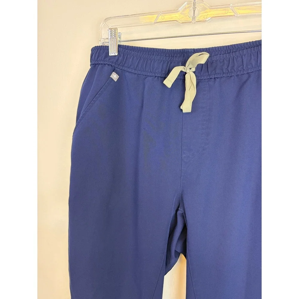 Figs Tansen Scrub Pants Mens Large Navy Blue Jogger Technical Tapered Leg Medic